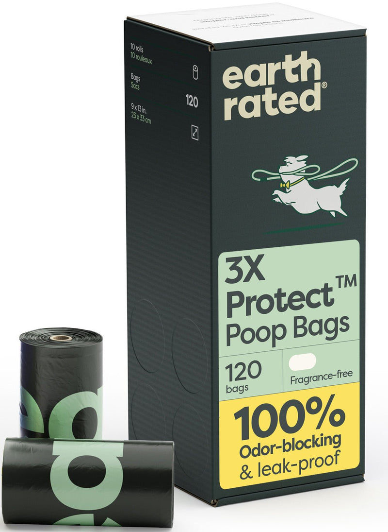 Odor-Blocking Dog Poop Bags Refill Rolls With 3X Protect Technology B2