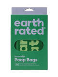 Easy-Tie Handle Poop Bags - 120 Bags / Lavender